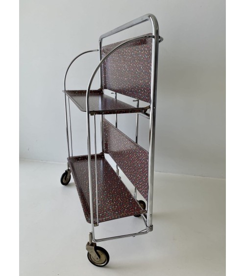 Gerlinol Serving Trolley - Floral Pattern kitatori switzerland vintage furniture design classics