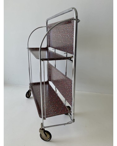 Gerlinol Serving Trolley - Floral Pattern kitatori switzerland vintage furniture design classics