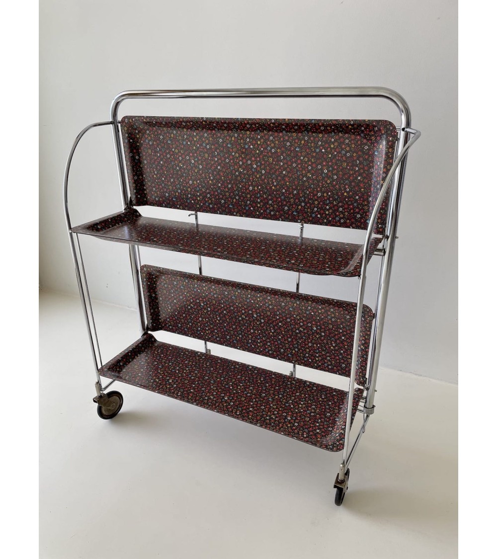 Gerlinol Vintage Servierwagen - Blumenmuster kitatori vintage shop design klassiker bern basel zürich