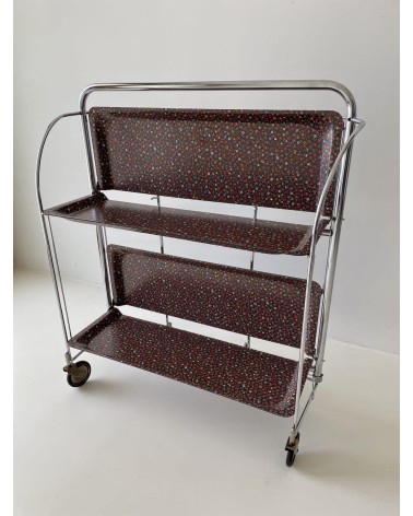 Gerlinol Serving Trolley - Floral Pattern kitatori switzerland vintage furniture design classics