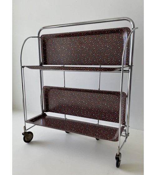 Gerlinol Serving Trolley - Floral Pattern kitatori switzerland vintage furniture design classics