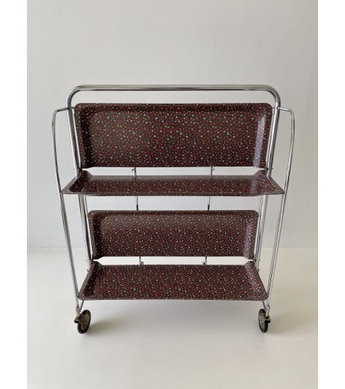 Gerlinol Serving Trolley - Floral Pattern kitatori switzerland vintage furniture design classics