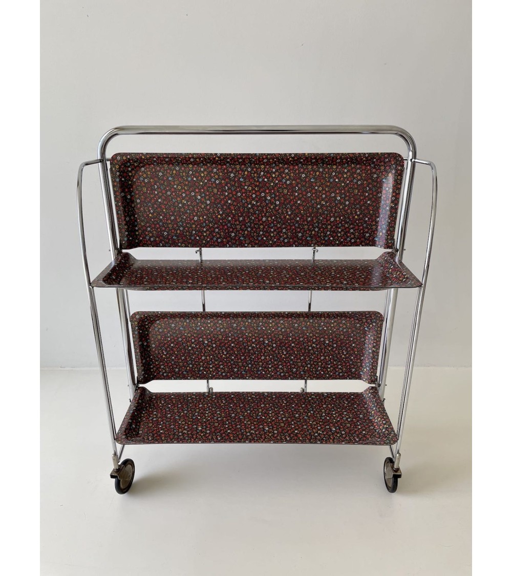 Gerlinol Vintage Servierwagen - Blumenmuster kitatori vintage shop design klassiker bern basel zürich