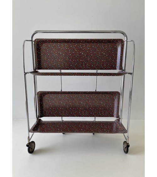 Gerlinol Serving Trolley - Floral Pattern kitatori switzerland vintage furniture design classics