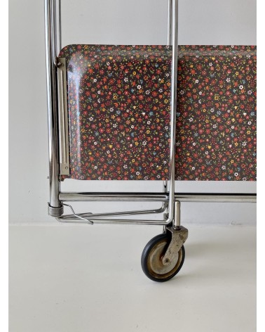 Gerlinol Serving Trolley - Floral Pattern kitatori switzerland vintage furniture design classics