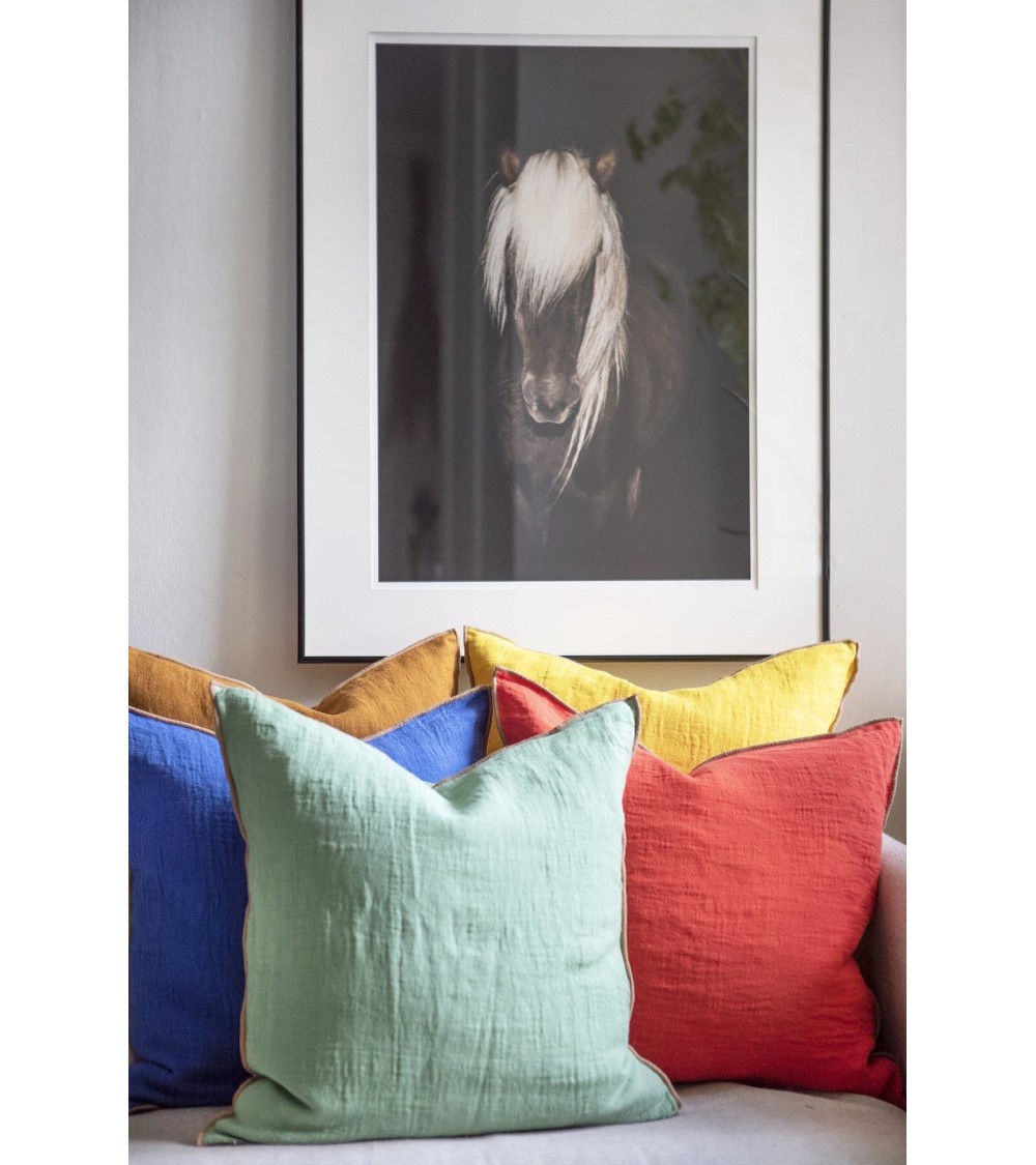 EVY - Copricuscini divano in lino e cotone Brita Sweden cuscini decorativi per divano deco di lusso originale