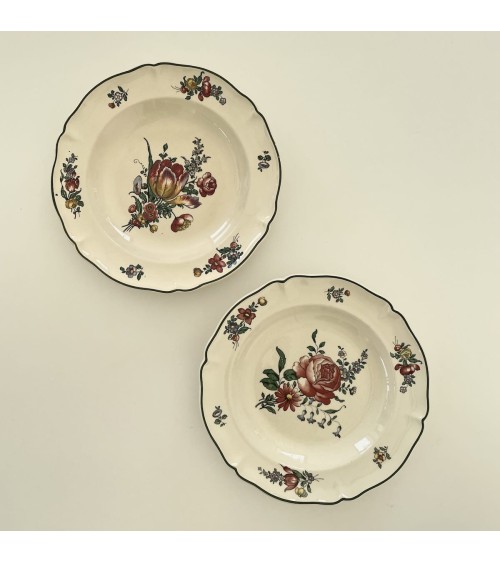2 Soup Plates - Old Strasbourg - Villeroy & Boch Vintage by Kitatori Vintage design switzerland original
