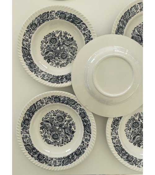 5 Piatti fondi - Vintage kitatori mobili Oggetto di design vintage svizzera