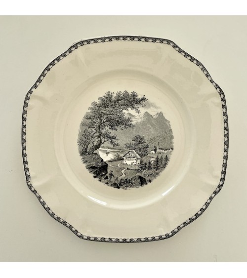 6 Assiettes - Landschap - Société céramique Maestricht kitatori meuble vintage shop online boutique suisse