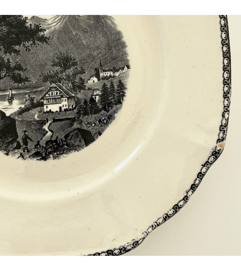 6 Assiettes - Landschap - Société céramique Maestricht kitatori meuble vintage shop online boutique suisse