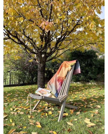 HARLAND Sunset - Pure new wool blanket Bronte by Moon warm cozy soft sofa throw blanket picnic throws and blankets