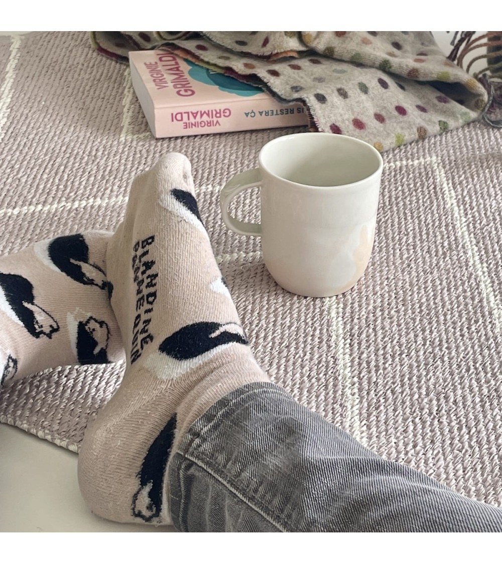 Socken - Blandine Pannequin - Women Label Chaussette socke kuschelsocken für damen lustig herren farbige coole socken