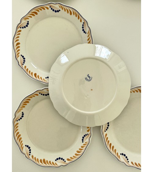 6 Plates - Creil et Montereau - Alsace Vintage by Kitatori Vintage design switzerland original