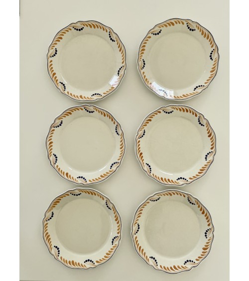 6 Plates - Creil et Montereau - Alsace Vintage by Kitatori Kitatori.ch - Art and Design Concept Store design switzerland orig...