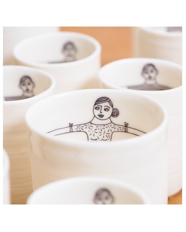 Tasse à café en Porcelaine - Emma Keramiek van Sophie design à café thé cappuccino originale grande grosse original fun