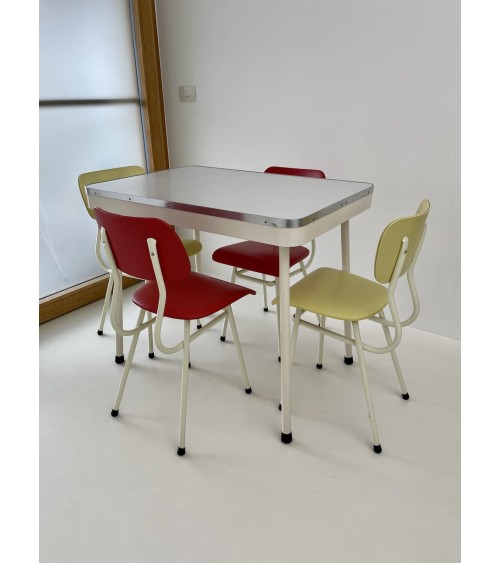 Ensemble table et 4 chaises - Brabantia - Années 60 Vintage by Kitatori Vintage design suisse original