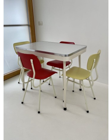 Ensemble table et 4 chaises - Brabantia - Années 60 Vintage by Kitatori Vintage design suisse original