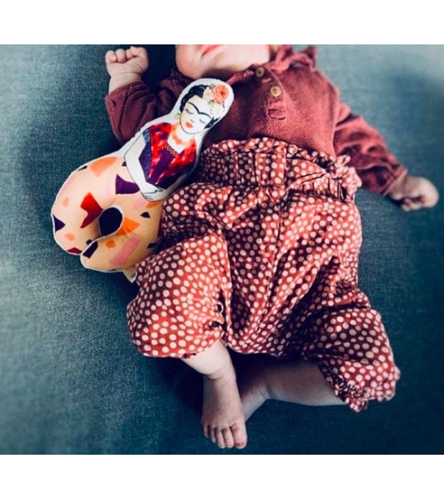 Hochet pour bébé - Frida Terra Tambour Battant Doudou & Hochet design suisse original