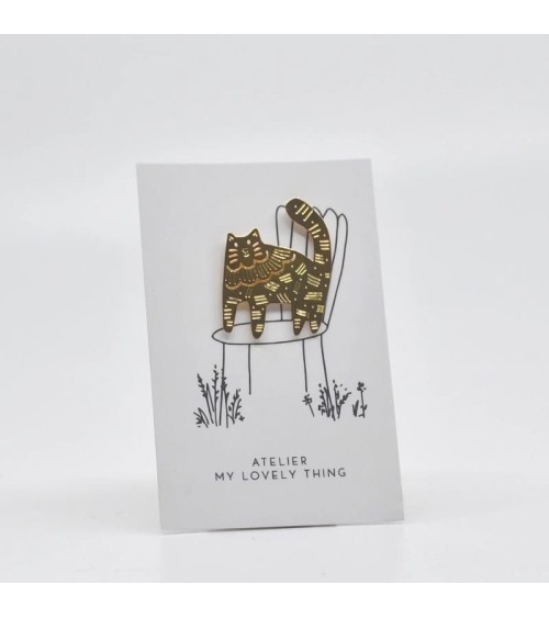 Spilla Smaltata - Gatto adorabile My Lovely Thing spiritose spille colorate particolari eleganti donna da giacca uomo