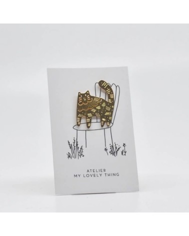 Spilla Smaltata - Gatto adorabile My Lovely Thing spiritose spille colorate particolari eleganti donna da giacca uomo