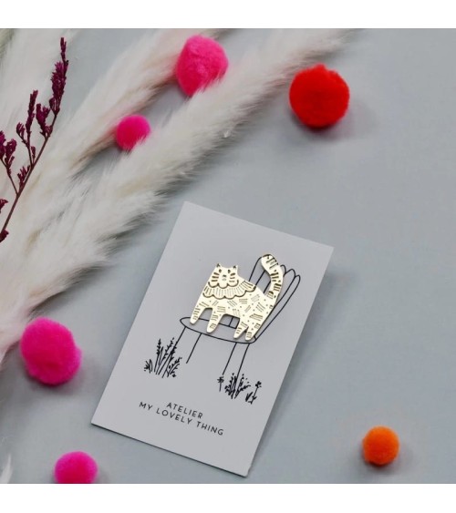 Enamel Pin - Lovely cat My Lovely Thing broches and pins hat pin badges collectible