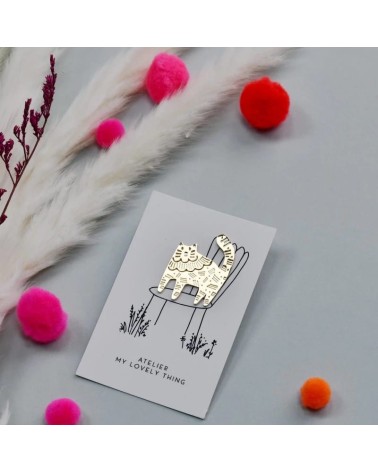 Enamel Pin - Lovely cat My Lovely Thing broches and pins hat pin badges collectible