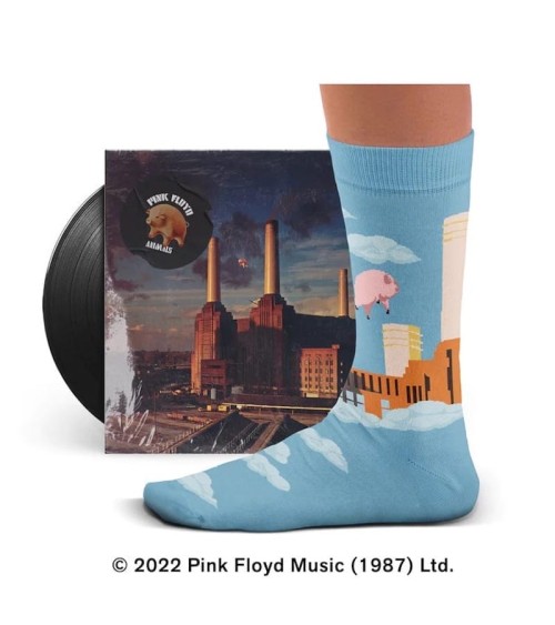 Animals - Pink Floyd - Chaussettes Sock affairs - Music collection jolies chausset pour homme femme fantaisie drole originales