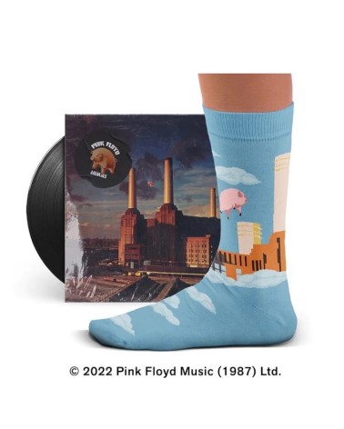 Animals - Pink Floyd - Chaussettes Sock affairs - Music collection jolies chausset pour homme femme fantaisie drole originales