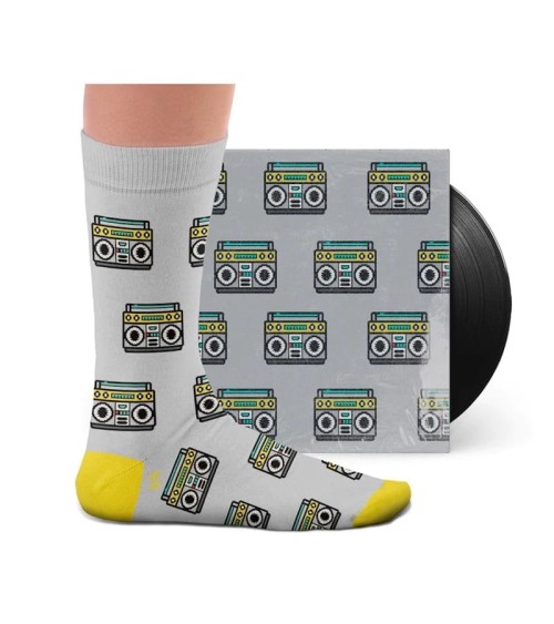 Boombox - Socks Sock affairs - Music collection funny crazy cute cool best pop socks for women men