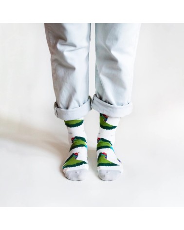 Save the Gouldian Finches - Bamboo Socks Bare Kind funny crazy cute cool best pop socks for women men