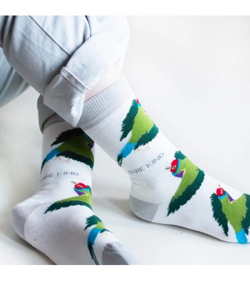 Save the Gouldian Finches - Bamboo Socks Bare Kind funny crazy cute cool best pop socks for women men