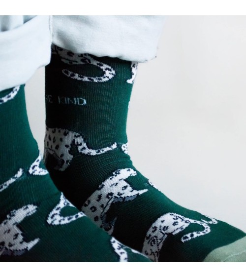 Salva i leopardi delle nevi - Calzini Bare Kind calze da uomo per donna divertenti simpatici particolari
