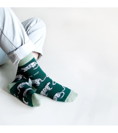 Save the Snow Leopards - Bamboo Socks Bare Kind funny crazy cute cool best pop socks for women men