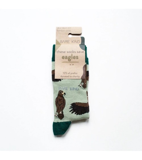 Sauver les Aigles - Chaussettes en bambou Bare Kind jolies pour femme originales pour homme chausset rigolotes drole Suisse