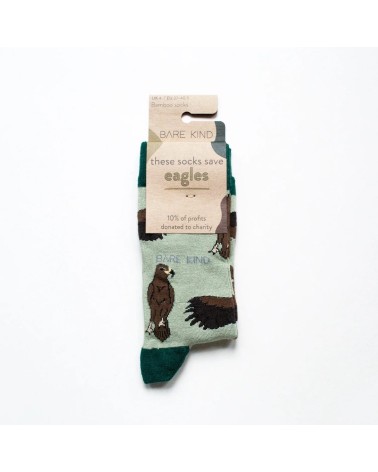 Save the Eagles - Bamboo Socks Bare Kind funny crazy cute cool best pop socks for women men