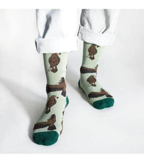 Rettet die Adler - Bambus Socken Bare Kind Socke lustige Damen Herren farbige coole socken mit motiv kaufen