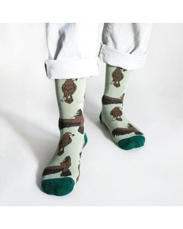 Rettet die Adler - Bambus Socken Bare Kind Socke lustige Damen Herren farbige coole socken mit motiv kaufen