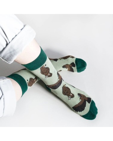 Save the Eagles - Bamboo Socks Bare Kind funny crazy cute cool best pop socks for women men