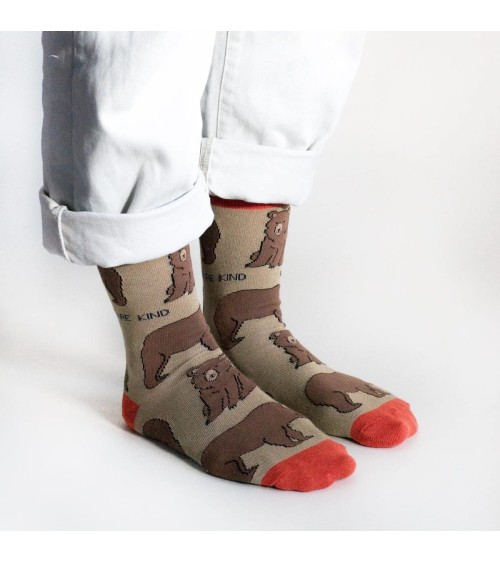 Sauvez les Ours - Chaussettes en bambou Bare Kind jolies pour femme originales pour homme chausset rigolotes drole Suisse