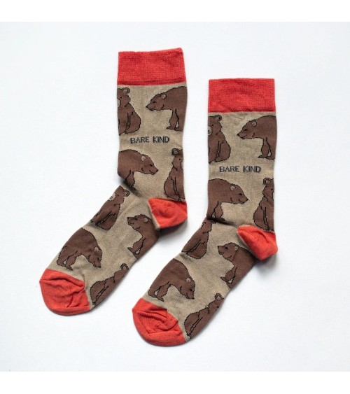 Sauvez les Ours - Chaussettes en bambou Bare Kind jolies pour femme originales pour homme chausset rigolotes drole Suisse