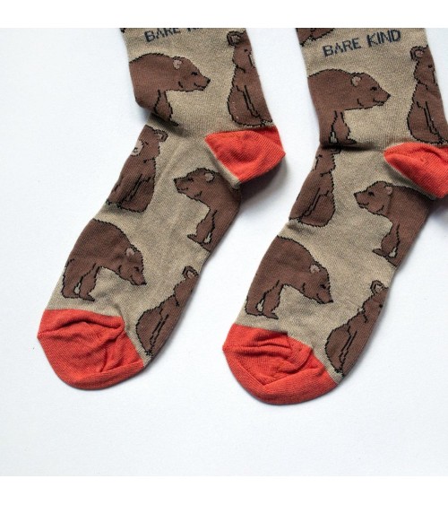 Save the Bears - Bamboo Socks Bare Kind funny crazy cute cool best pop socks for women men