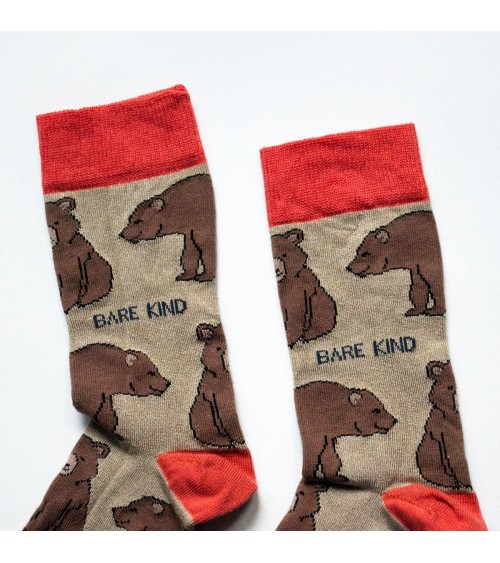 Sauvez les Ours - Chaussettes en bambou Bare Kind jolies pour femme originales pour homme chausset rigolotes drole Suisse