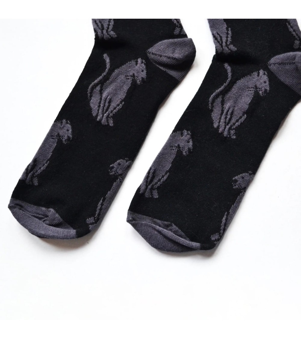 Sauvez les Panthères - Chaussettes en bambou Bare Kind jolies pour femme originales pour homme chausset rigolotes drole Suisse