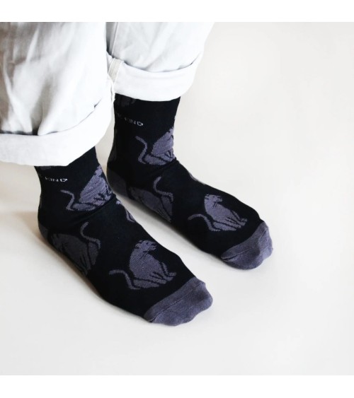 Rettet die Panther - Bambus Socken Bare Kind socke kuschelsocken für damen lustig herren farbige coole socken