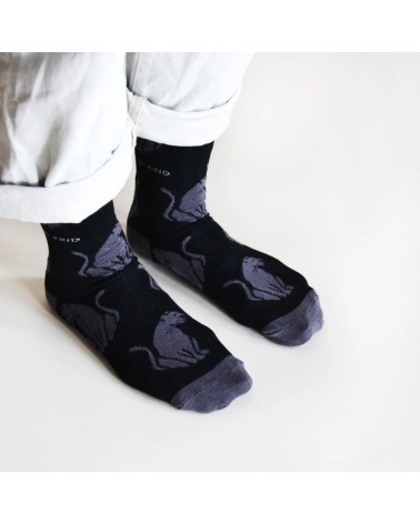 Rettet die Panther - Bambus Socken Bare Kind socke kuschelsocken für damen lustig herren farbige coole socken