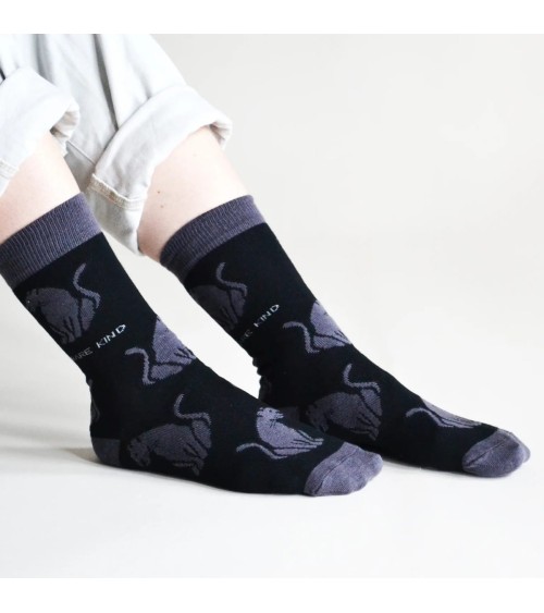 Rettet die Panther - Bambus Socken Bare Kind Socke lustige Damen Herren farbige coole socken mit motiv kaufen