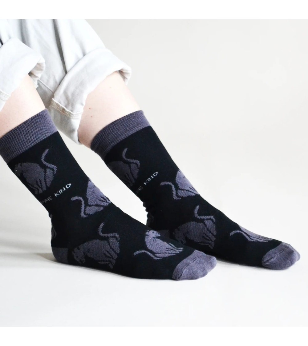 Sauvez les Panthères - Chaussettes en bambou Bare Kind jolies pour femme originales pour homme chausset rigolotes drole Suisse