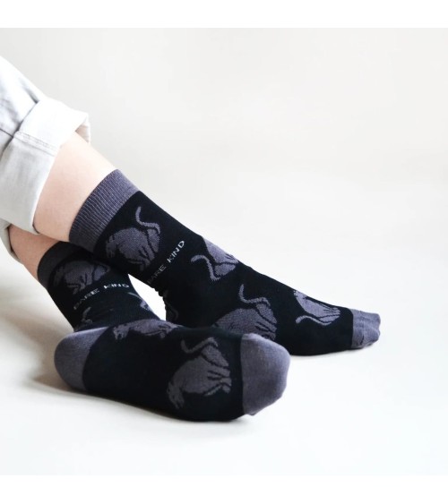 Rettet die Panther - Bambus Socken Bare Kind socke kuschelsocken für damen lustig herren farbige coole socken