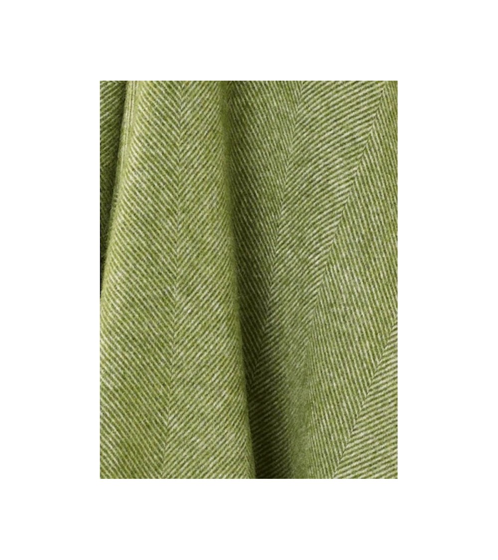 HERRINGBONE Apple - Pure new wool blanket Bronte by Moon warm cozy soft sofa throw blanket picnic throws and blankets