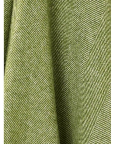 HERRINGBONE Apple - Pure new wool blanket Bronte by Moon warm cozy soft sofa throw blanket picnic throws and blankets